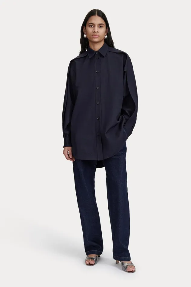 Women Tops Rachel Comey Zanja Shirt Navy