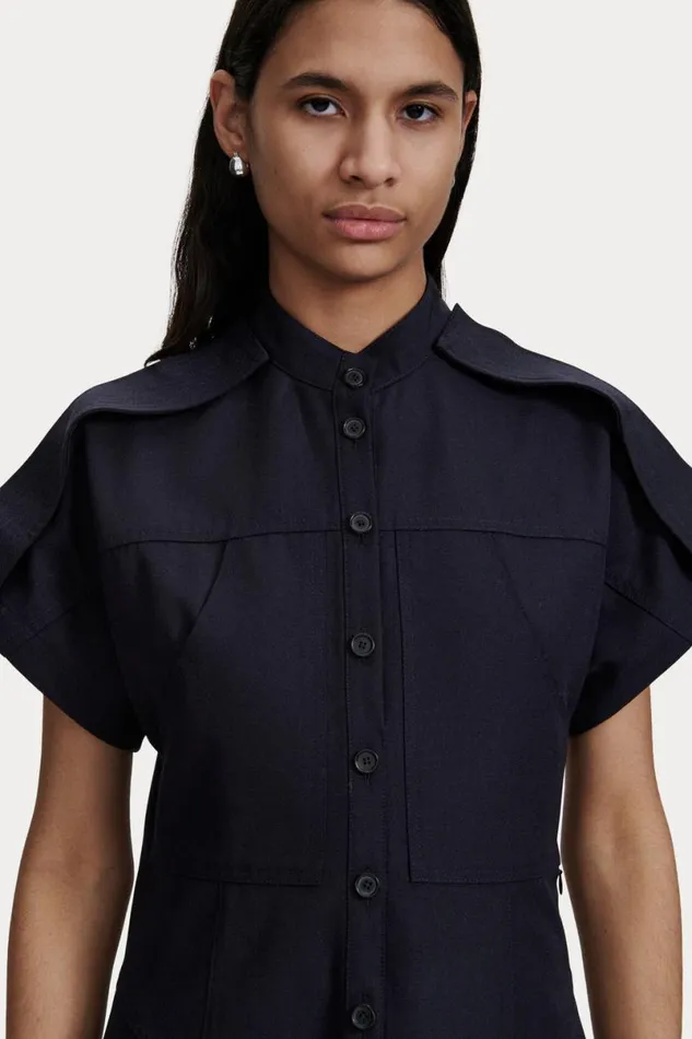 Women Tops Rachel Comey Zanja Shirt Navy