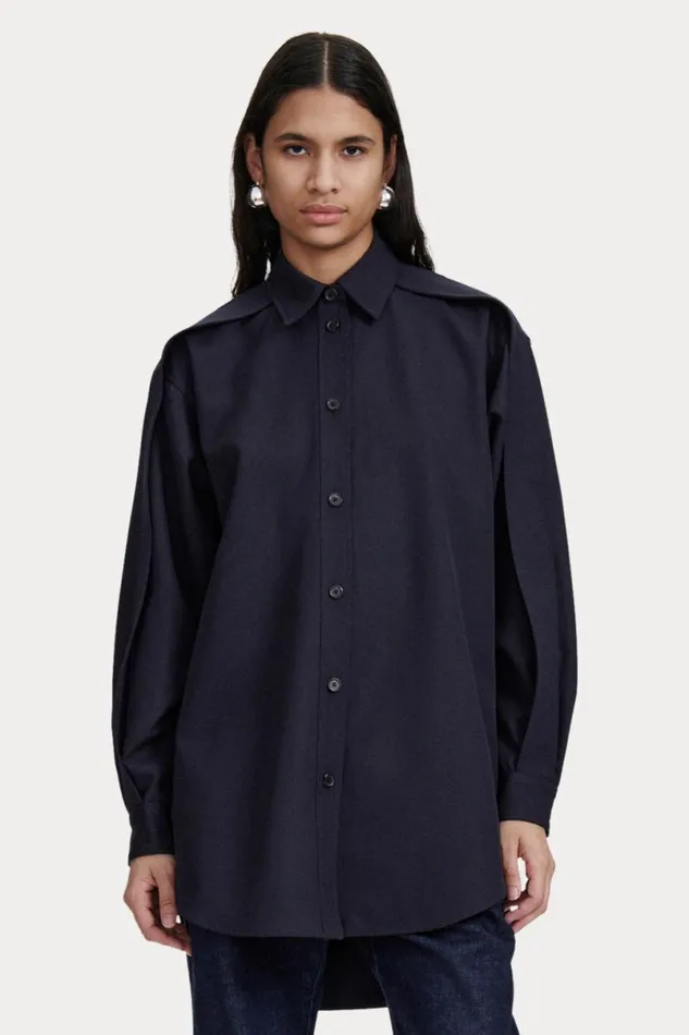 Women Tops Rachel Comey Zanja Shirt Navy