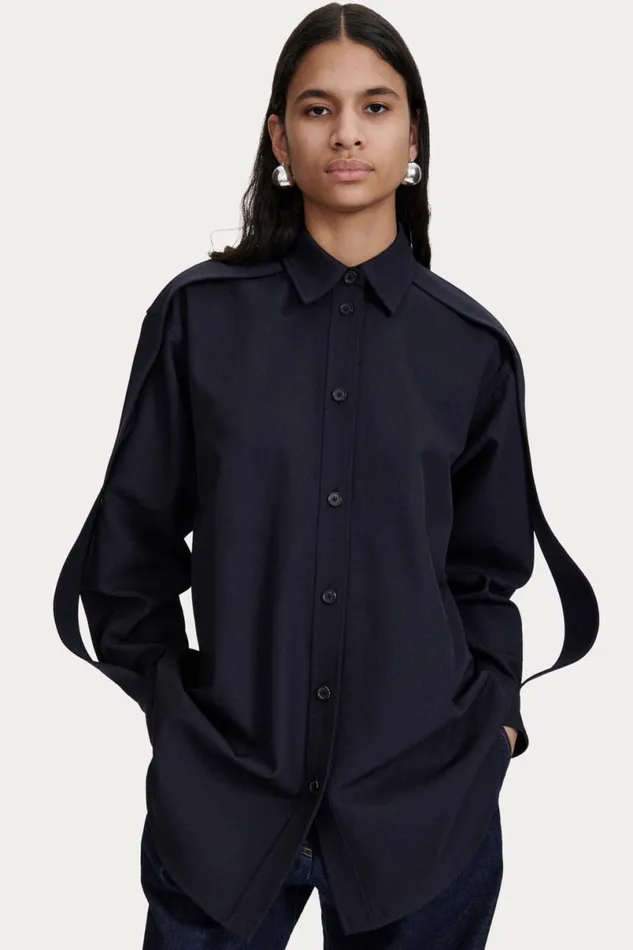 Women Tops Rachel Comey Zanja Shirt Navy