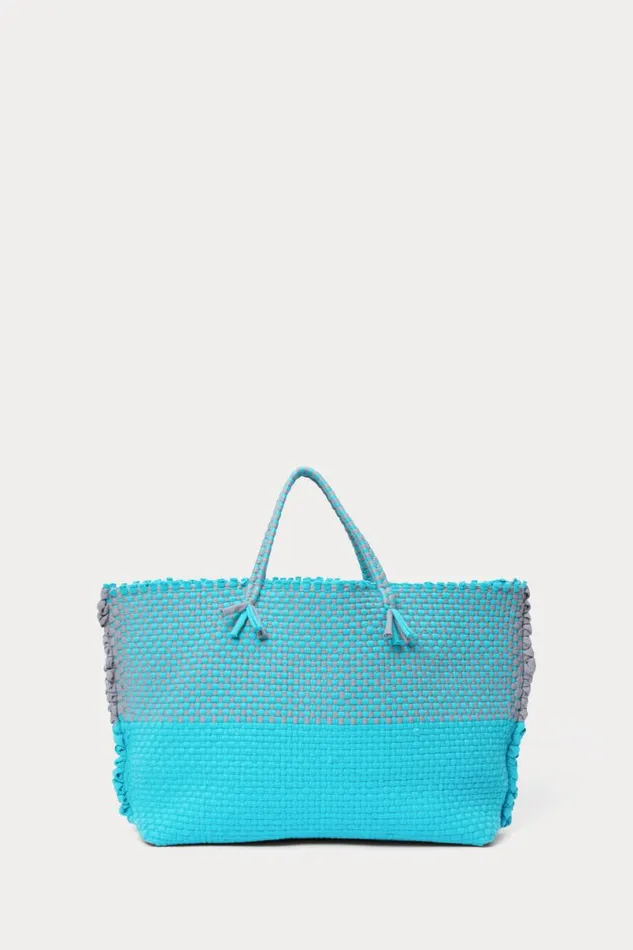Women Totes Rachel Comey Cadiz Colorblock Tote Aqua