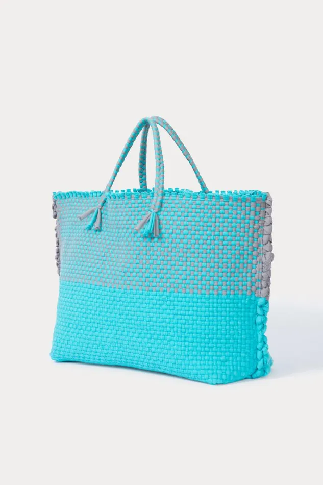 Women Totes Rachel Comey Cadiz Colorblock Tote Aqua Women Totes Rachel Comey Cadiz Colorblock Tote Aqua