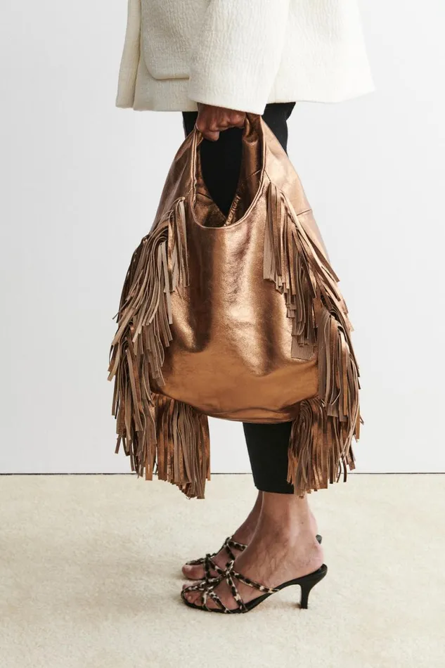 Women Totes Rachel Comey Harley Fringe Bag Bronze Women Totes Rachel Comey Harley Fringe Bag Bronze
