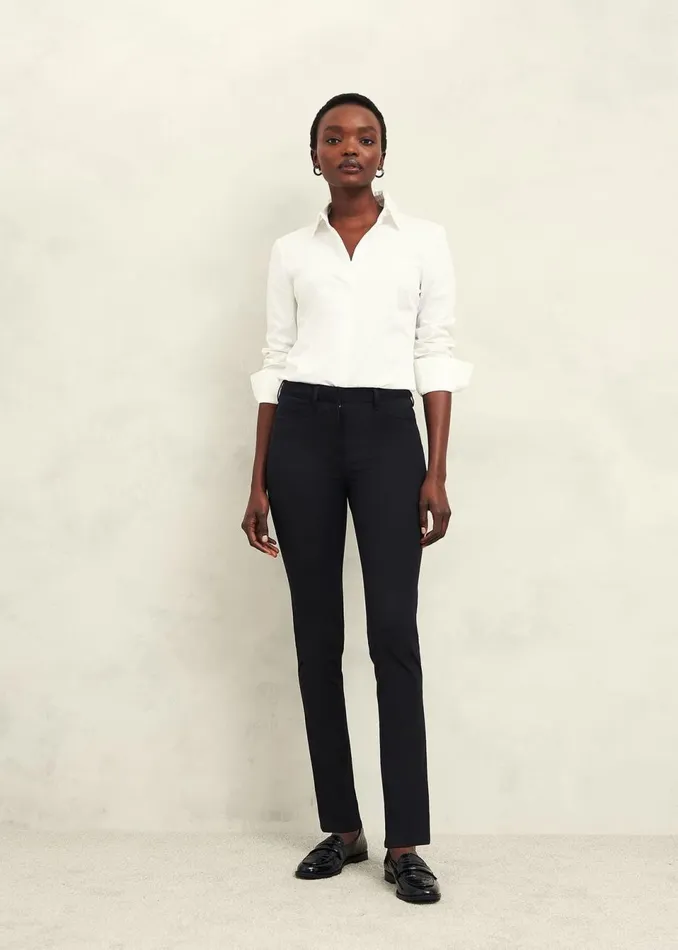 Women Trousers Hobbs Amanda Skinny Jeans Black
