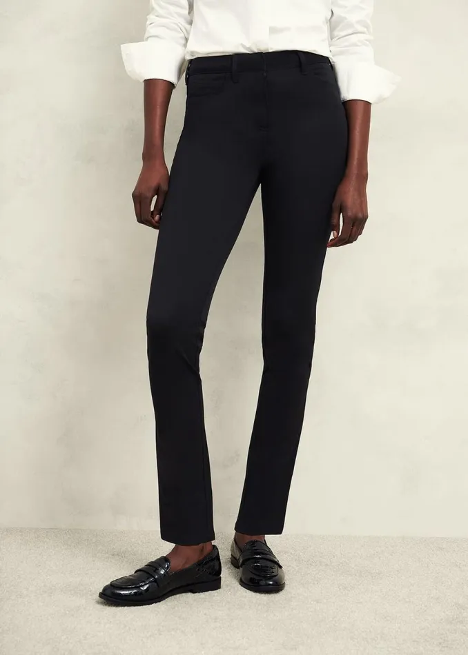 Women Trousers Hobbs Amanda Skinny Jeans Black