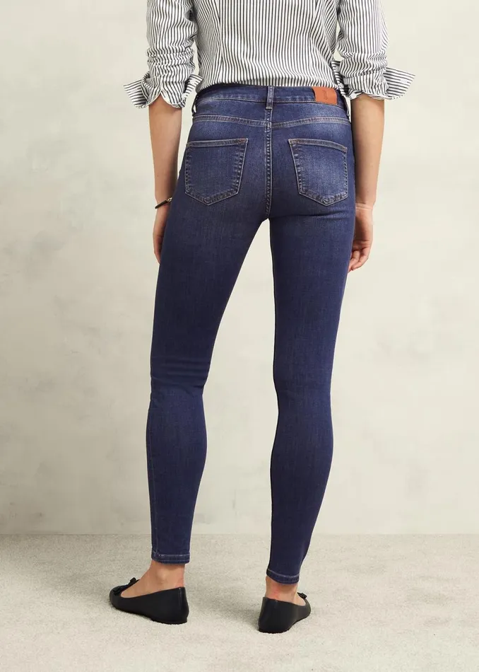 Women Trousers Hobbs Gia Sculpting Jeans Mid Wash