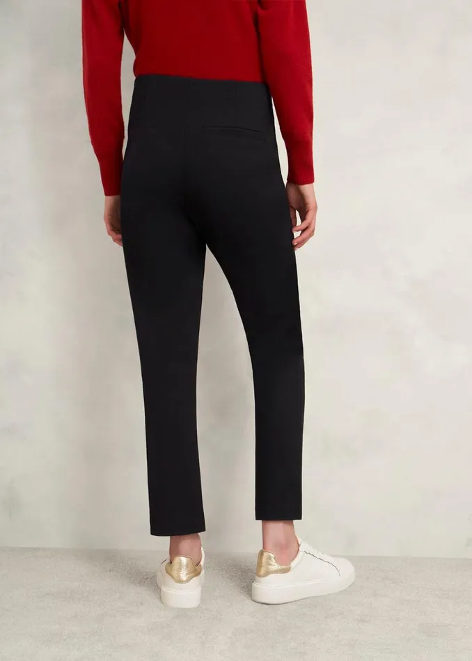 Women Trousers Hobbs Lola Ponte Trousers Black