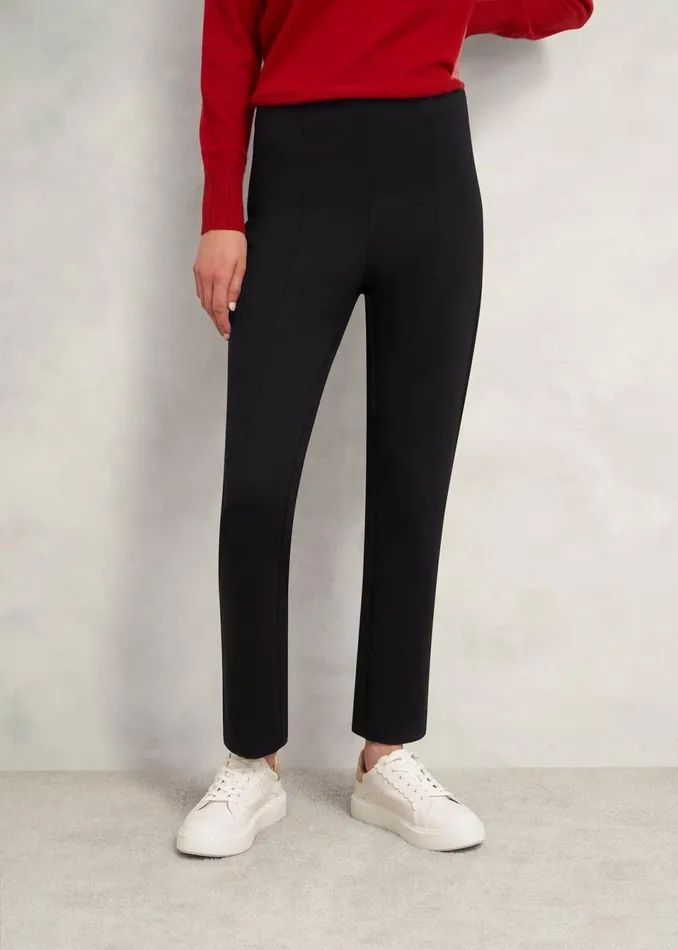Women Trousers Hobbs Lola Ponte Trousers Black