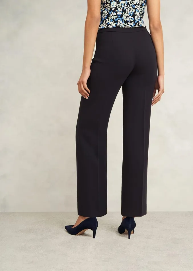 Women Trousers Hobbs Mel Wide Trousers Navy