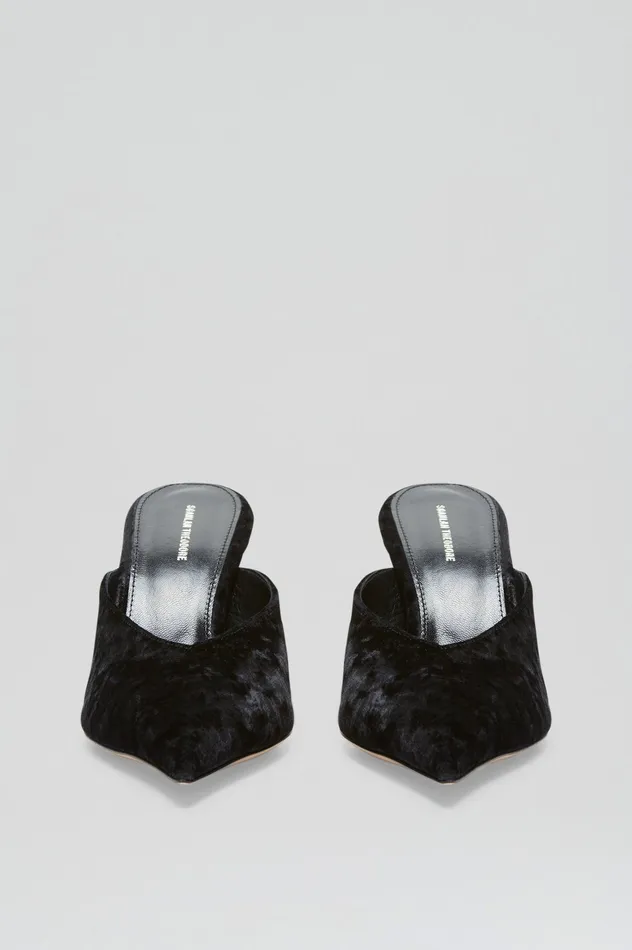 Women VELVET MULE 75 BLACK Shoes Scanlan Theodore
