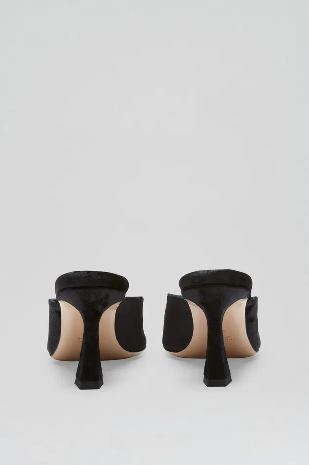 Women VELVET MULE 75 BLACK Shoes Scanlan Theodore Women VELVET MULE 75 BLACK Shoes Scanlan Theodore
