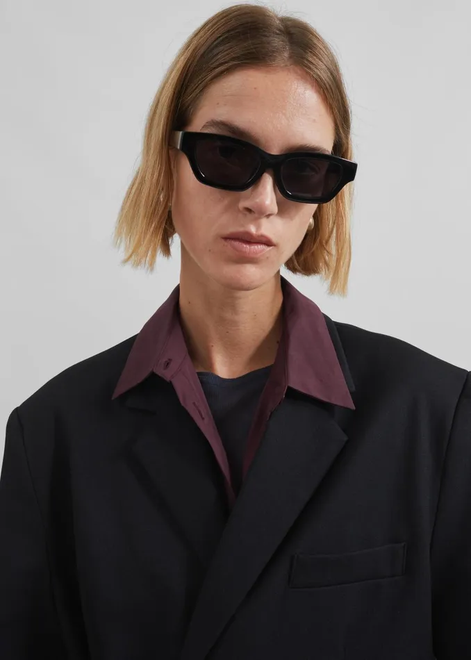 Women Whiteney Tie Up Blazer 8211 Black The Frankie Shop Outerwear