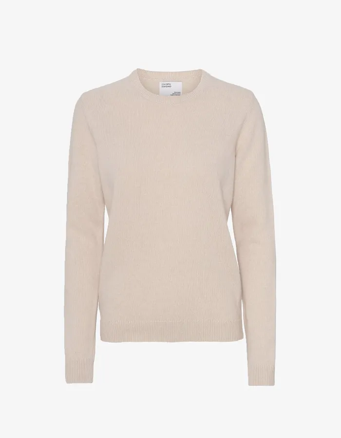 Women Women Classic Merino Wool Crew 8211 Ivory White Knit Sweaters Colorfulstandard