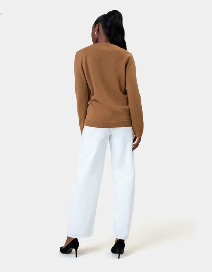 Women Women Classic Merino Wool Crew Dusty Olive Colorful Standard Knit Sweaters