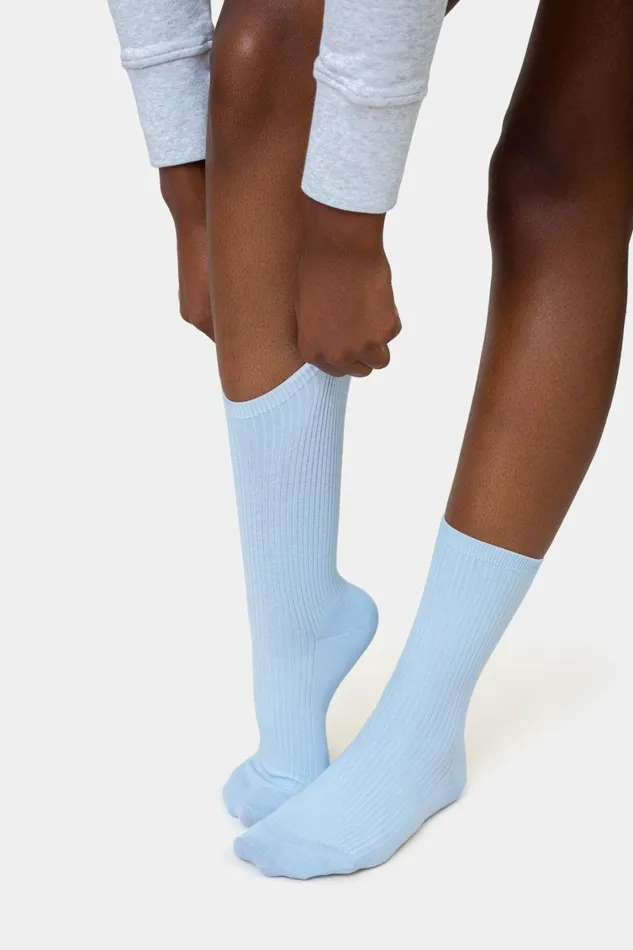 Women Women Classic Organic Sock Emerald Green Colorful Standard Socks