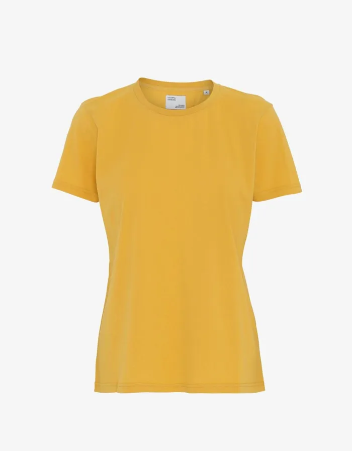 Women Women Light Organic Tee Burned Yellow Colorful Standard TShirts