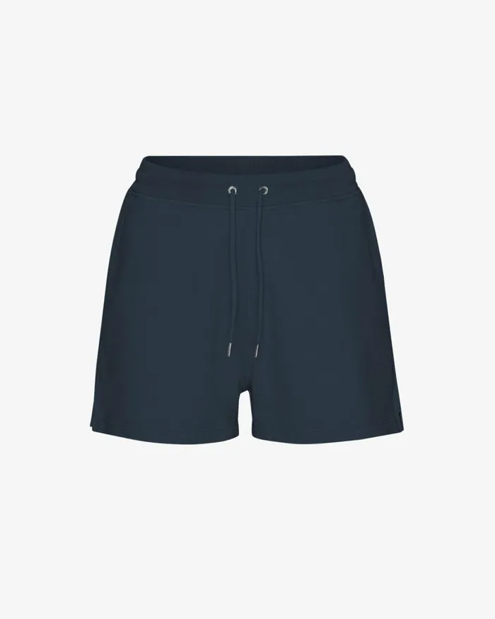 Women Women Organic Sweatshorts Navy Blue Colorful Standard Shorts