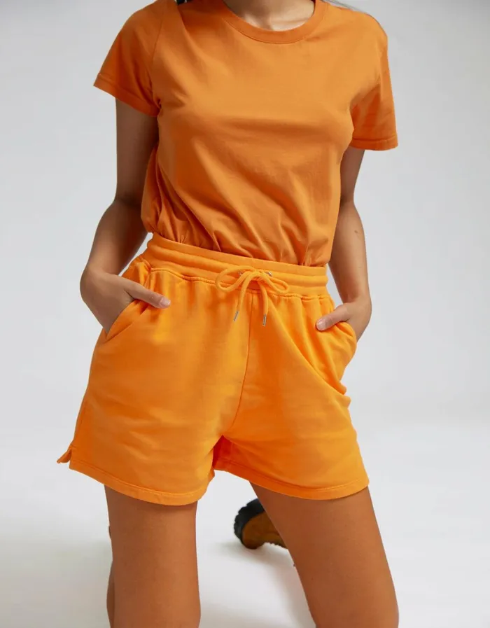 Women Women Organic Sweatshorts Navy Blue Colorful Standard Shorts