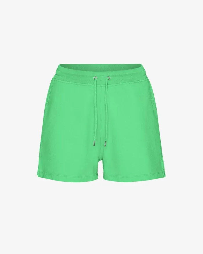 Women Women Organic Sweatshorts Spring Green Colorful Standard Shorts