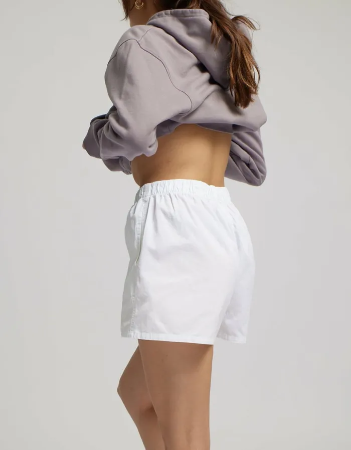 Women Women Organic Twill Shorts Oyster Grey Colorful Standard Shorts