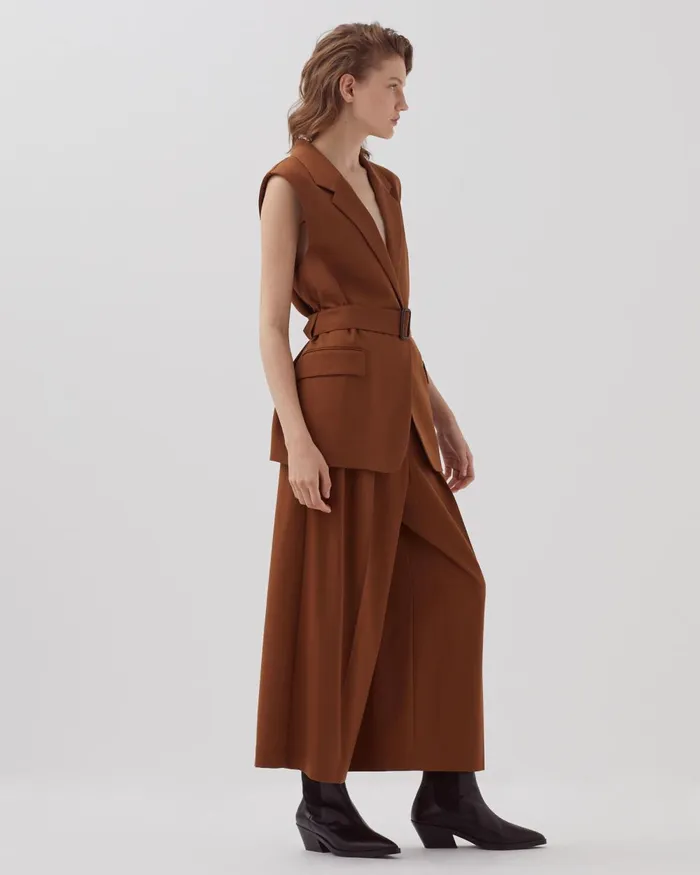 Women Wool Blazer Monks Robe Brown Comptoir Des Cotonniers Coats and Jackets Women Wool Blazer Monks Robe Brown Comptoir Des Cotonniers Coats and Jackets