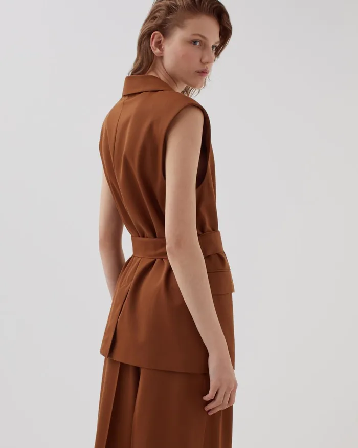 Women Wool Blazer Monks Robe Brown Comptoir Des Cotonniers Coats and Jackets Women Wool Blazer Monks Robe Brown Comptoir Des Cotonniers Coats and Jackets