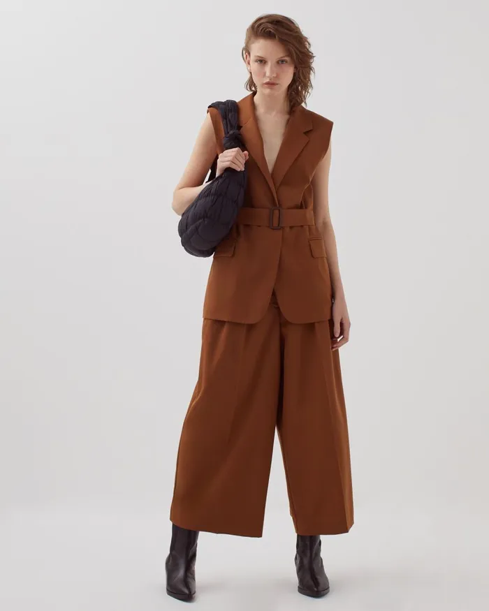 Women Wool Blazer Monks Robe Brown Comptoir Des Cotonniers Coats and Jackets Women Wool Blazer Monks Robe Brown Comptoir Des Cotonniers Coats and Jackets