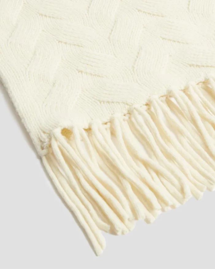 Women Wool Scarf Glass Green Beige Comptoir Des Cotonniers