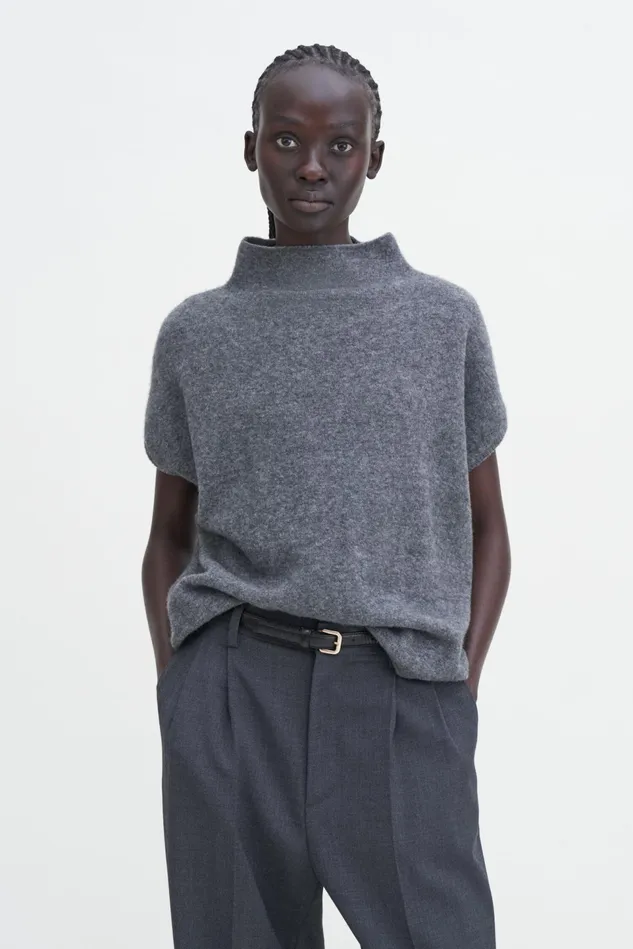 Women Ximena Sweater Mid Grey Melange Filippa K Knitwear