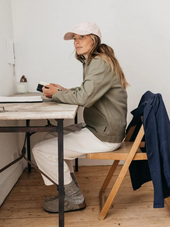 Women Yarrel Chore Jacket Willow Green Finisterre Jackets Coats and Gilets