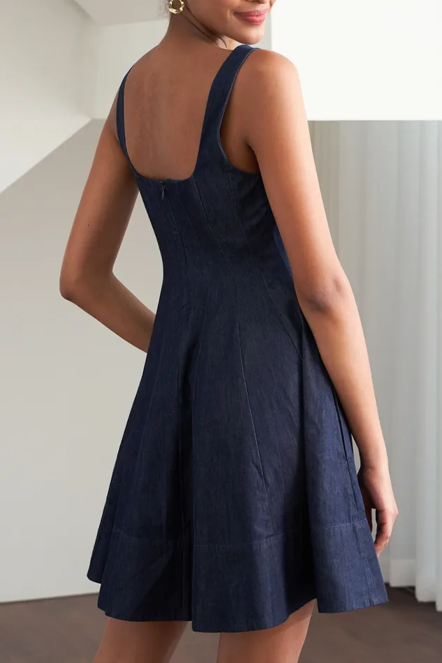 Women YUMI KIM Dresses BABE DRESS Dark Chambray