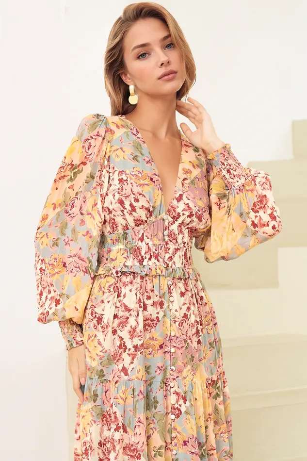 Women YUMI KIM Dresses FRIDA MAXI DRESS Rosewood