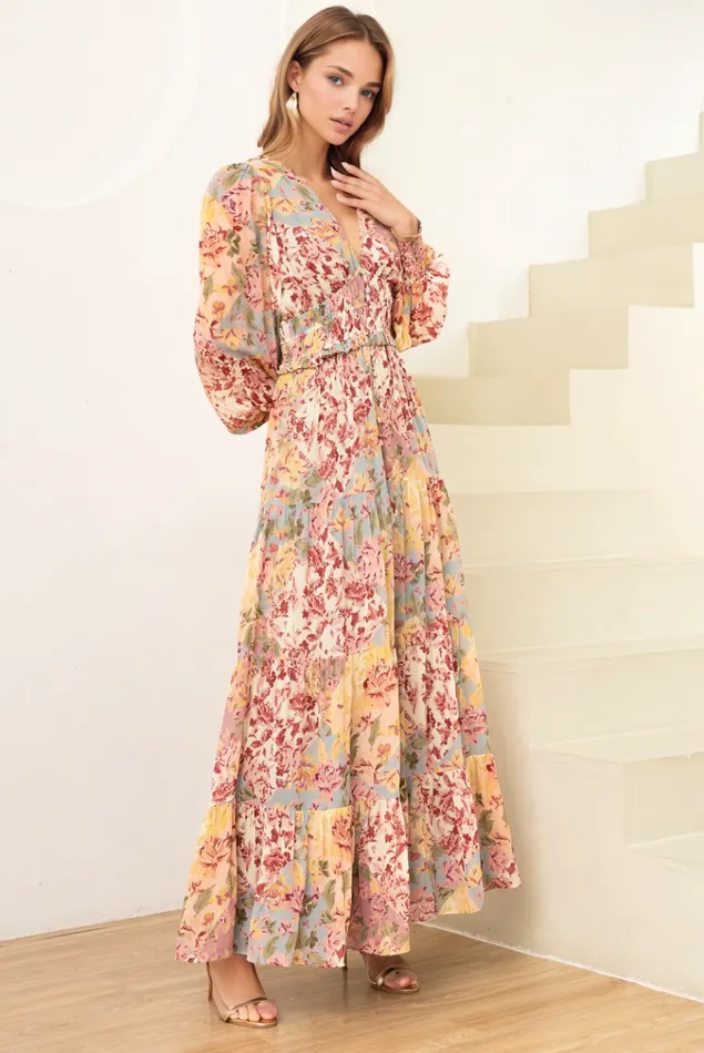 Women YUMI KIM Dresses FRIDA MAXI DRESS Rosewood