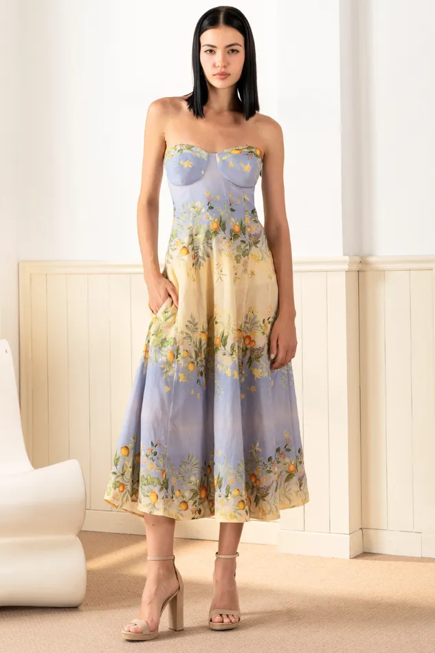 Women YUMI KIM Dresses JEN LINEN DRESS Coastal Grove Sunrise