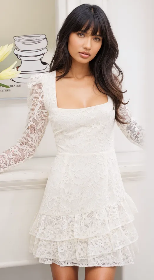 Women YUMI KIM Dresses SELENA DRESS Hollywood White Lace