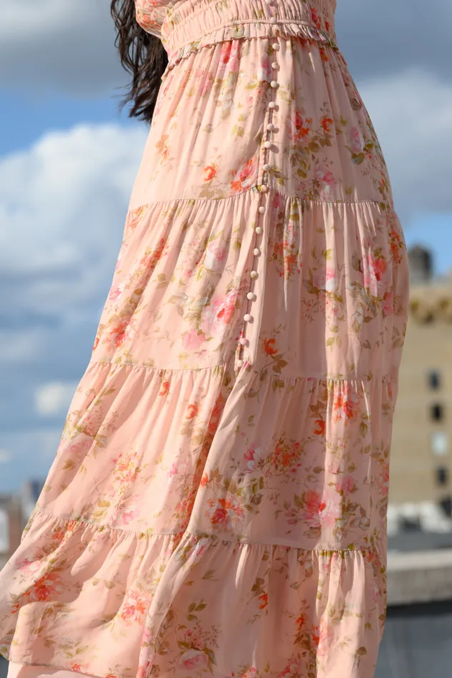 Women YUMI KIM Dresses VIVA MAXI DRESS Flirty Floral Blush