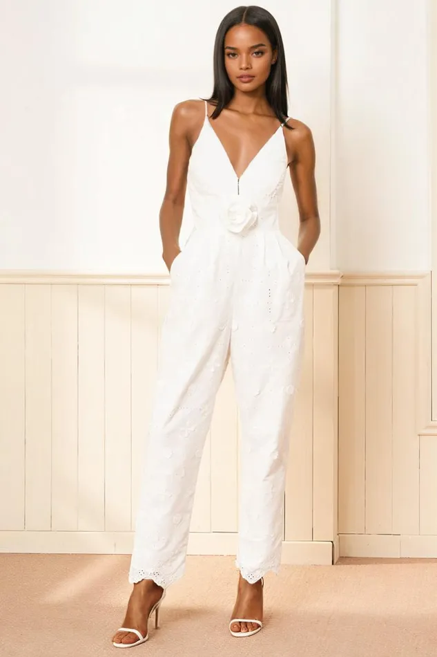Women YUMI KIM Jumpsuits and Rompers BECKY JUMPSUIT California Eyelet White