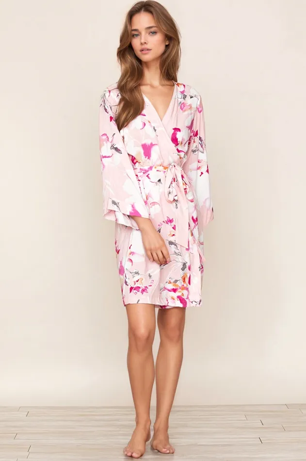 Women YUMI KIM Robes and Pajamas DREAM LOVER FLORAL ROBE Love Is In The Air Cameo