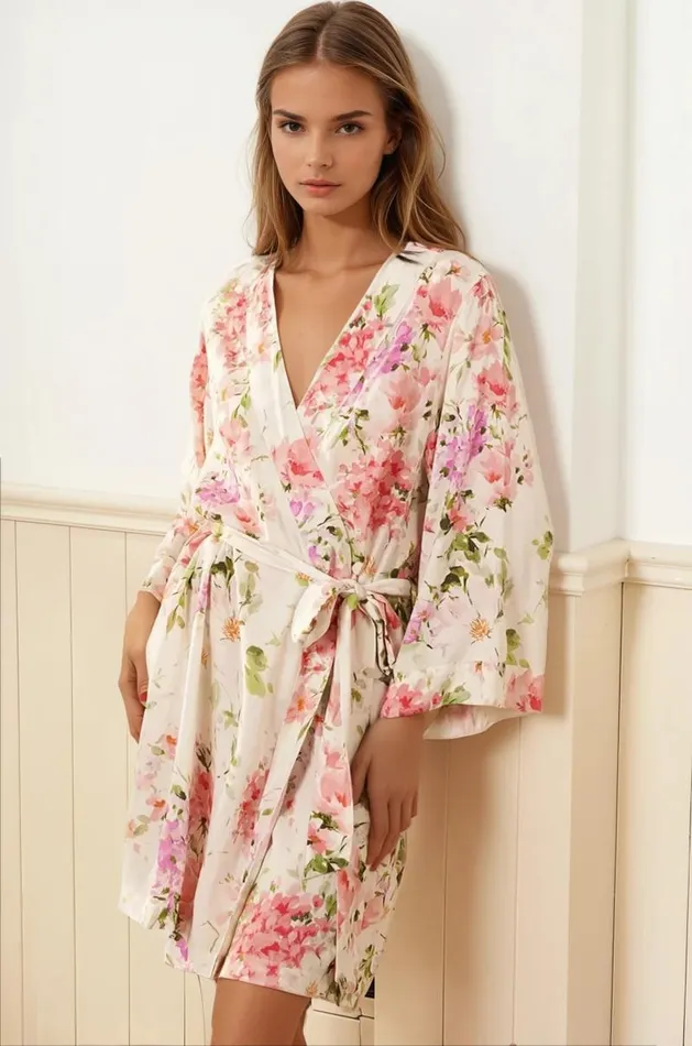 Women YUMI KIM Robes and Pajamas DREAM LOVER ROBE Soft Kiss Ivory