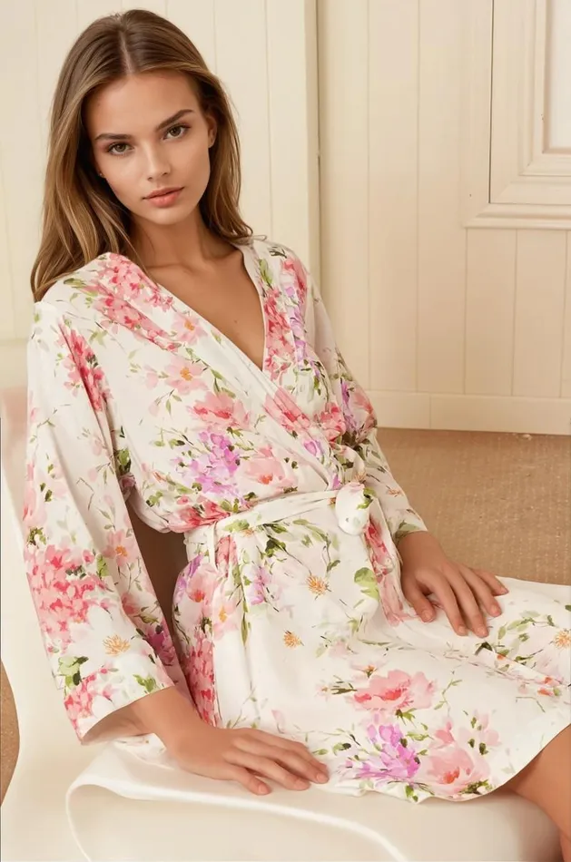 Women YUMI KIM Robes and Pajamas DREAM LOVER ROBE Soft Kiss Ivory