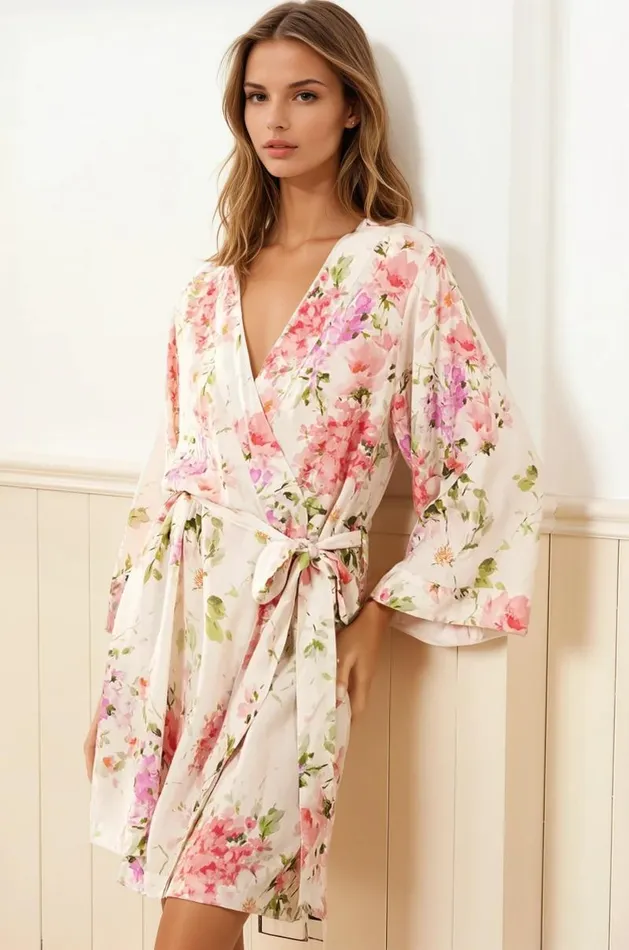 Women YUMI KIM Robes and Pajamas DREAM LOVER ROBE Soft Kiss Ivory