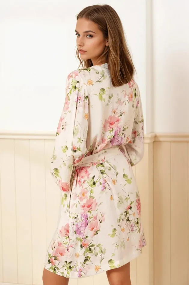 Women YUMI KIM Robes and Pajamas DREAM LOVER ROBE Soft Kiss Ivory
