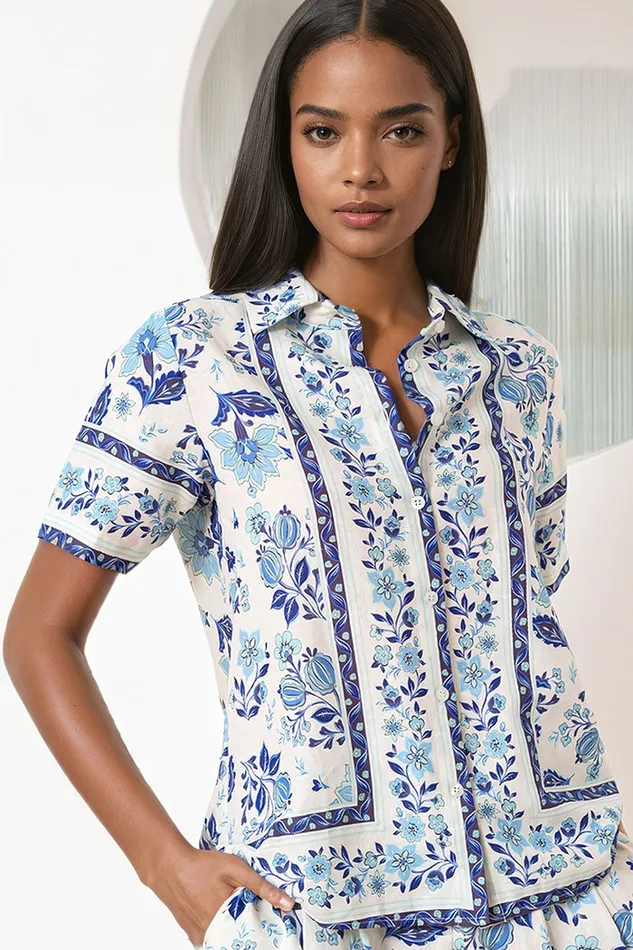 Women YUMI KIM Sets CARLY LINEN TOP Honeycomb Ivory