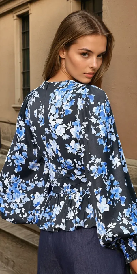 Women YUMI KIM Tops VALENCIA TOP Wanderlust Cyan