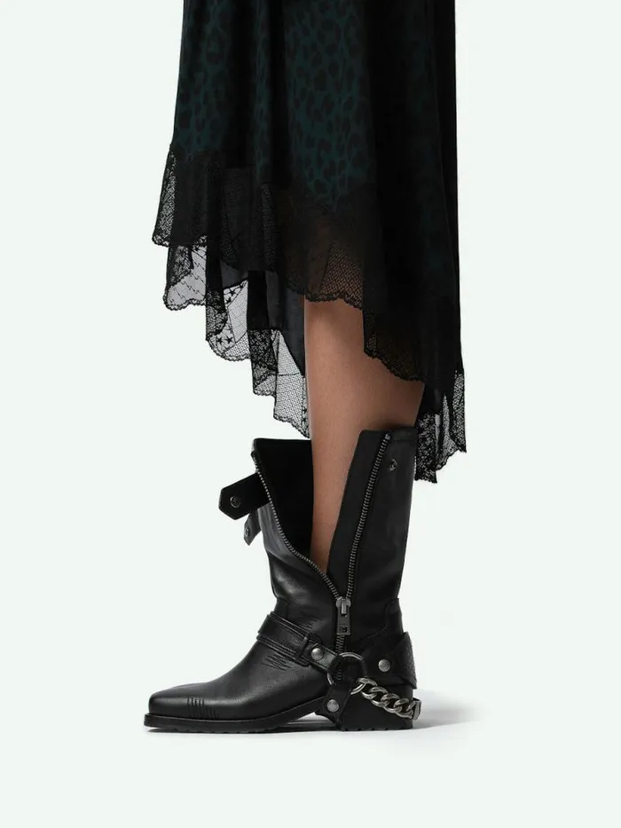 Women Zadig and Voltaire Dresses and Skirts Joslin Leopard Skirt Peaks