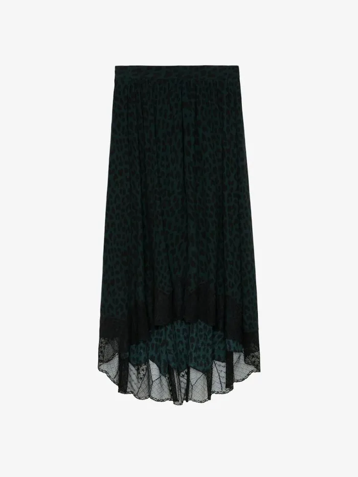 Women Zadig and Voltaire Dresses and Skirts Joslin Leopard Skirt Peaks