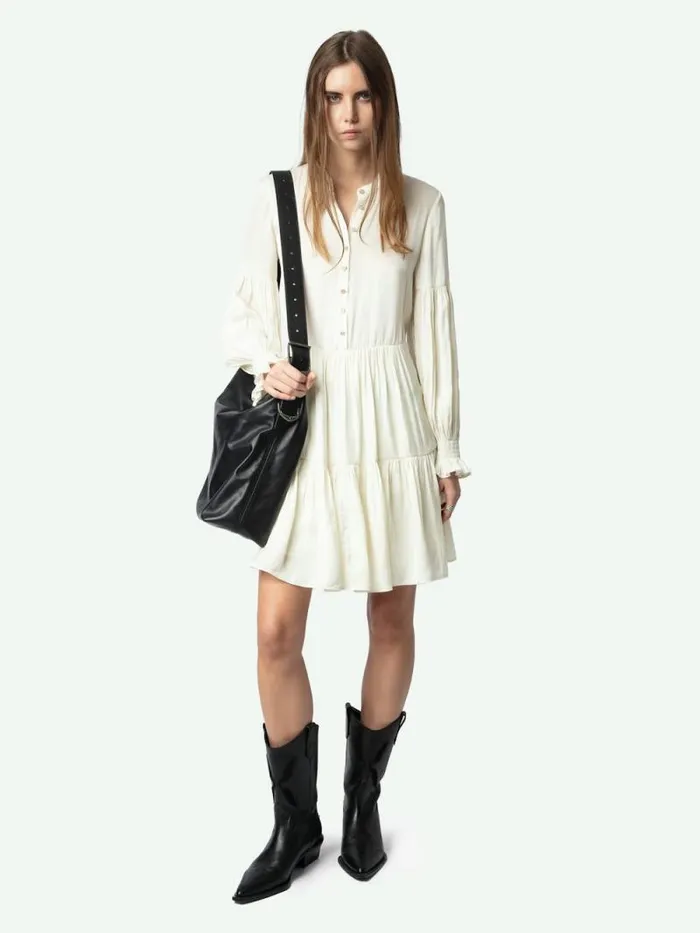 Women Zadig and Voltaire Dresses and Skirts Randy Satin Dress Flake