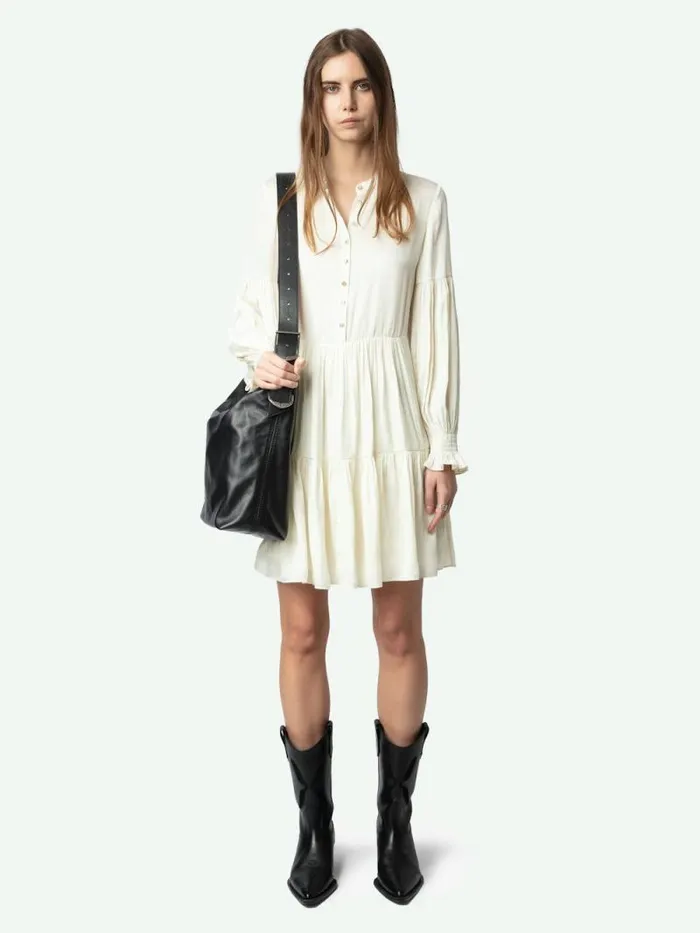 Women Zadig and Voltaire Dresses and Skirts Randy Satin Dress Flake