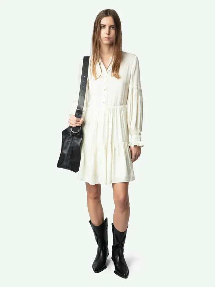 Women Zadig and Voltaire Dresses and Skirts Randy Satin Dress Flake