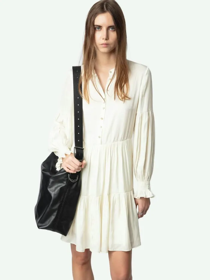 Women Zadig and Voltaire Dresses and Skirts Randy Satin Dress Flake